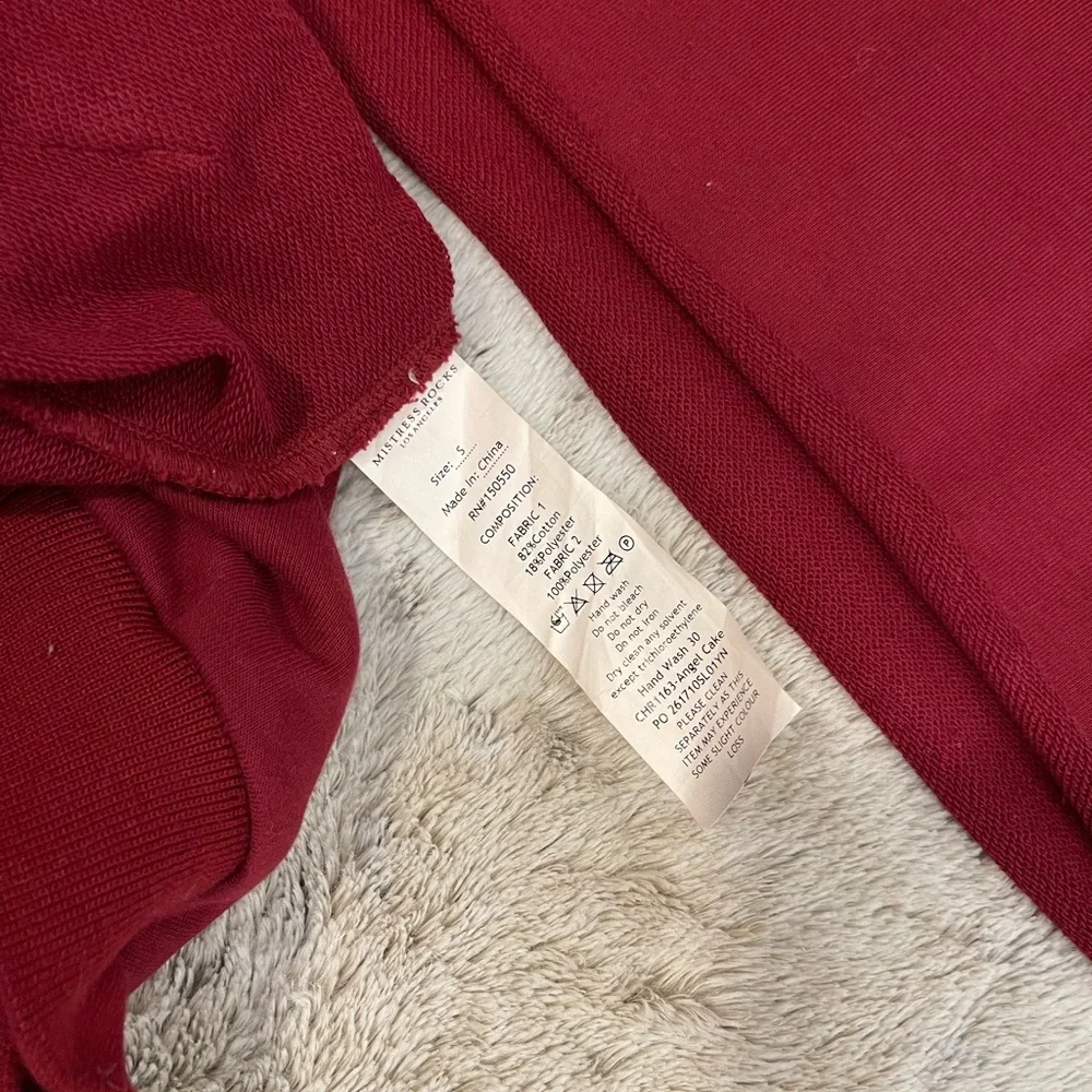 Mistress Rocks ‘Angel Cake’ Raspberry Sweatshirt Two Piece Set - Picture 4 of 8